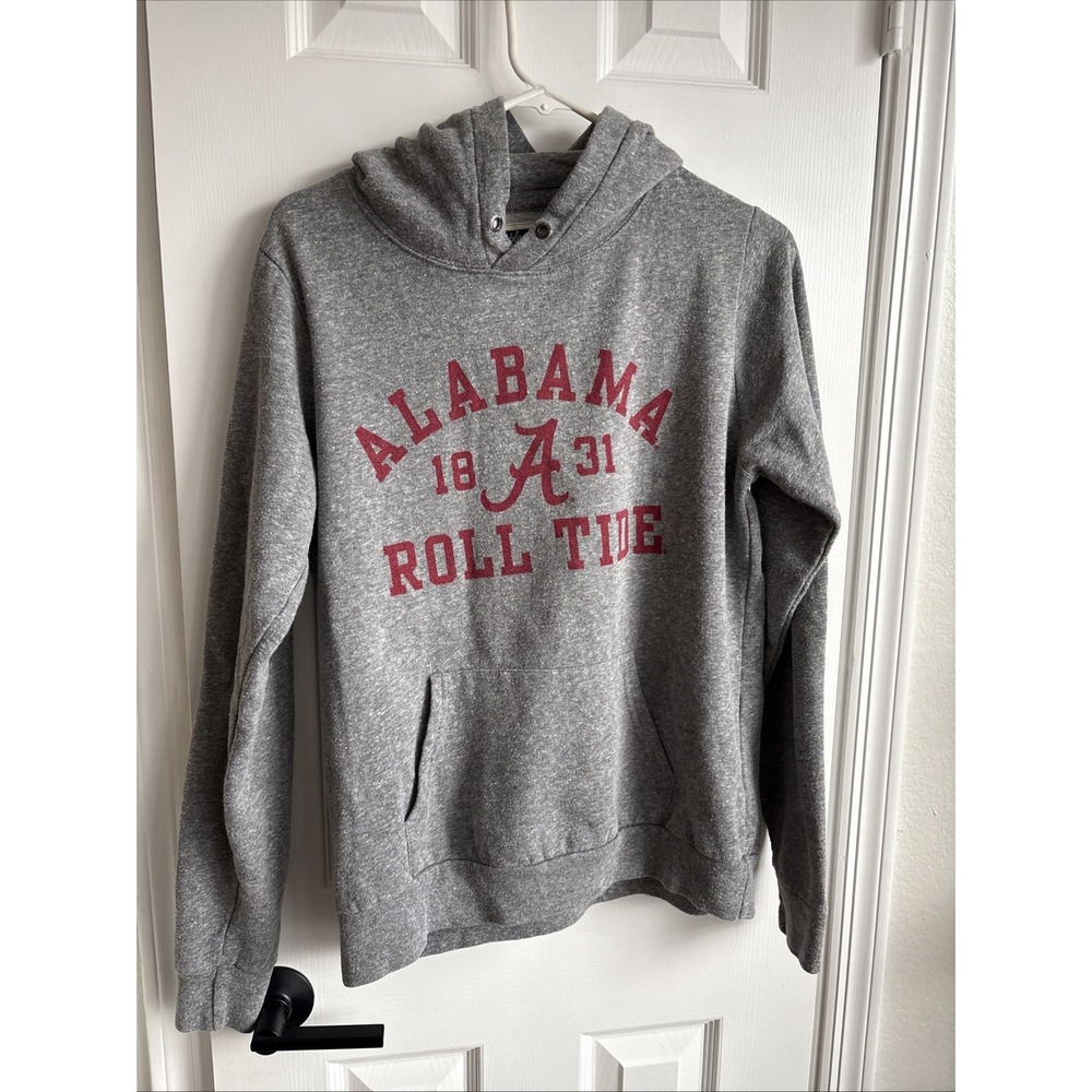 VINTAGE 90s Alabama Triblend‎ Woman's Hoodie Crimson Tide L